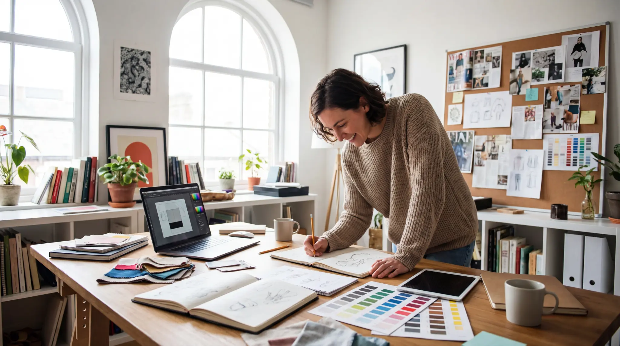Professionnelle créative au travail