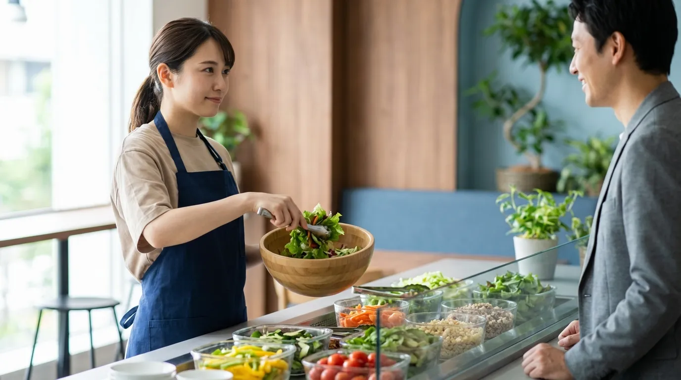 Restauratrice au travail